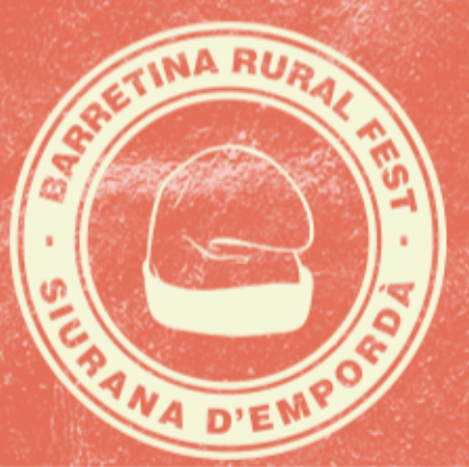 Barretina Rural Fest logo quadrat i vermell